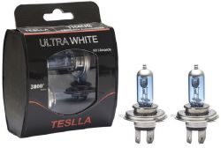 Lâmpada Kit Com 2 Halógenas H4UB Ultra Branca 12V 60 / 55W - H4 ULTRA WHITE